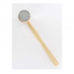 Fackelmann 100% Natural Wood Meat Beater with Metal Edge, 32 cm - 2