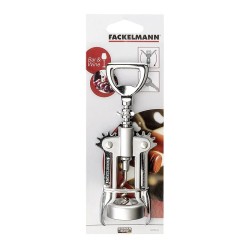 Fackelmann 49785 Chrome Plated Corkscrew, 16 cm - 5