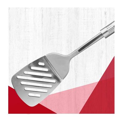 Fackelmann Oval Griff Perforated Serving Spatula, 33 cm - Fackelmann