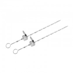 Fackelmann 56747 Paslanmaz Metal Yivli Şiş, 2 Adet - Fackelmann