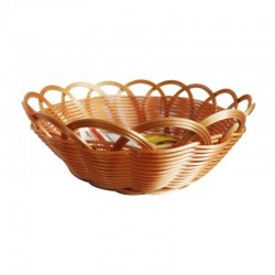 Fackelmann Round Basket with Wicker Appearance, 24x10 cm - Fackelmann (1)