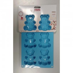 Fackelmann Silicone Mould with Teddy Bear, 6 Pieces - Fackelmann