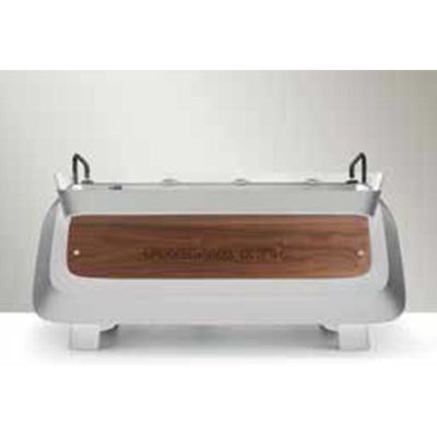 Faema E71E Fully Automatic Espresso Coffee Machine, 2 Groups, White-Silver-Wooden - Faema