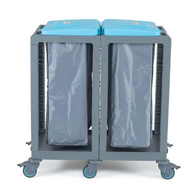 Fantom Procart 120 Waste Collection Trolley, 2 Compartment, 225 kg Capacity - Fantom