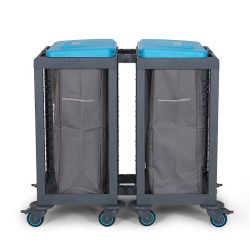 Fantom Procart 120SP Atık Toplama Arabası, 2 Bölmeli, 225 kg Kapasiteli - 1