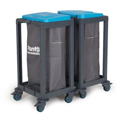 عربة تجميع النفايات Fantom Procart 120SP، 2 مقصورة، سعة 225 كجم - Fantom