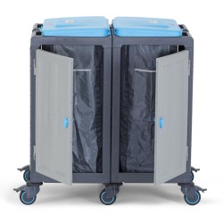 Fantom Procart 121 Waste Collection Trolley, 2 Compartment, 225 kg Capacity - 3