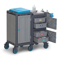 Fantom Procart 1251 Medical Trolley with 4 Drawer Cabinet - 4