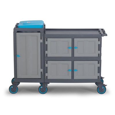 Fantom Procart 1272 8 Drawer Medical Trolley with Cabinet - Fantom