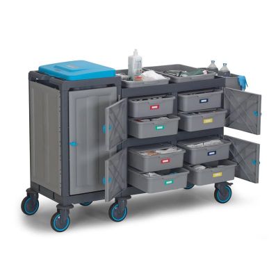 Fantom Procart 1272 Медицинская тележка с 8 ящиками и шкафом - Fantom