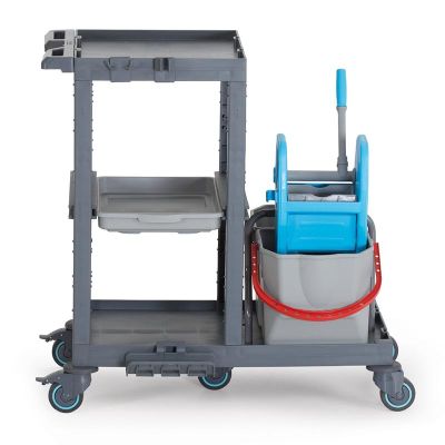 Fantom Procart 1311 Hospital Cleaning Trolley with Press Bucket - Fantom