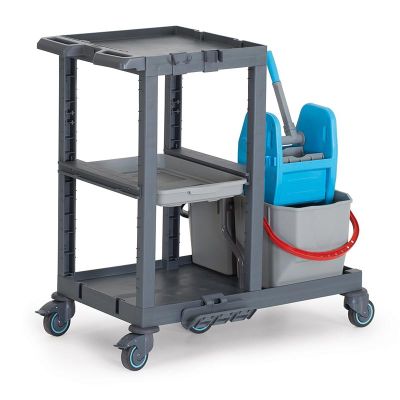 Fantom Procart 1311 Тележка для уборки больниц с пресс-ковшом - Fantom