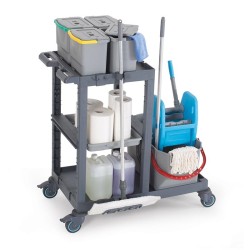 Fantom Procart 1311 Тележка для уборки больниц с пресс-ковшом - 3