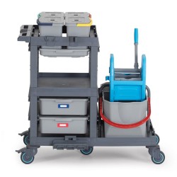 Fantom Тележка для уборки больниц Procart 1331 с пресс-ковшом - Fantom