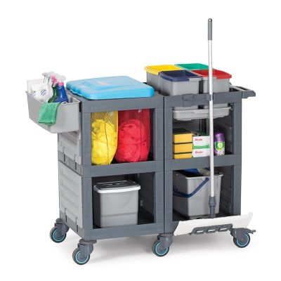 Fantom Procart 1353 Hospital Cleaning Trolley with Mop Net - Fantom