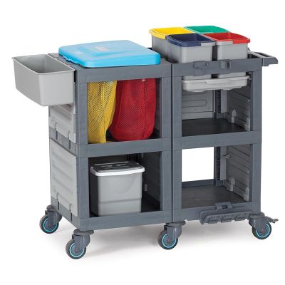 Fantom Procart 1353 Hospital Cleaning Trolley with Mop Net - Fantom