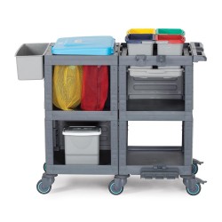 Fantom Больничная уборочная тележка Procart 1353 с сеткой для мопов - 1