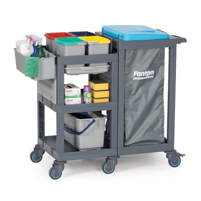 Fantom Procart 1360 Hastane Temizlik Arabası, Kova Takımlı - 2