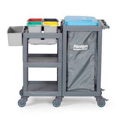 عربة تنظيف المستشفيات Fantom Procart 1360 مع طقم دلو تنظيف المستشفيات - Fantom