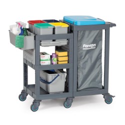 Fantom Procart 1360 Hospital Cleaning Trolley with Bucket Set - 2
