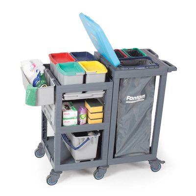 Fantom Procart 1360 Hospital Cleaning Trolley with Bucket Set - Fantom
