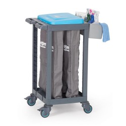 عربة تجميع النفايات Fantom Procart 150، 4 مقاصير، سعة 150 كجم - 3