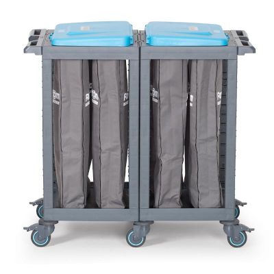 Fantom Procart 160 Waste Collection Trolley, 8 Compartment, 225 kg Capacity - Fantom