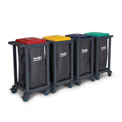 Fantom Procart 185SP Waste Collection Trolley, 8 Compartment, 225 kg Capacity - Fantom