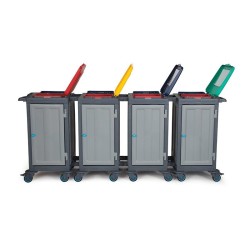 Fantom Тележка для сбора отходов Procart 186SP, 8 отделений, вместимость 225 кг - 2