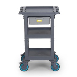 عربة خدمة Fantom Procart 200 ذات 3 طبقات مع أدراج، سعة 200 كجم - 1