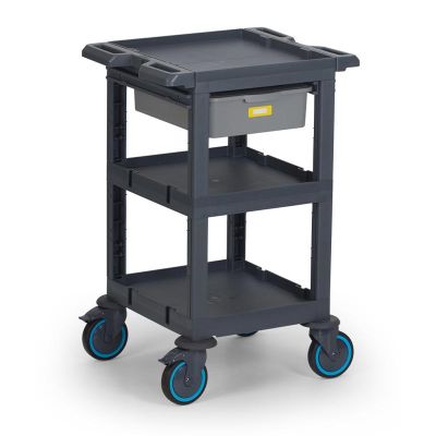 Fantom Procart 200 3 Layers Service Trolley with Drawers, 200 kg Capacity - Fantom