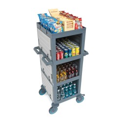 عربة الخدمة المغلقة Fantom Procart 203 ذات 4 طبقات، سعة 200 كجم - 3