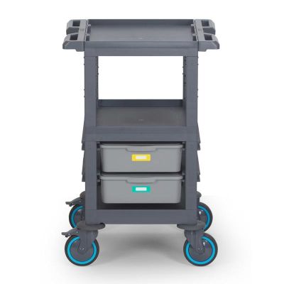 Fantom Procart 204 3-х ярусная сервисная тележка, 2 ящика, грузоподъемность 200 кг - Fantom