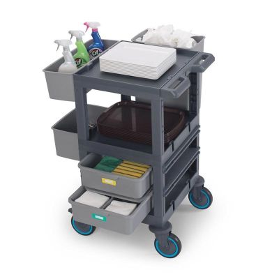 Fantom Procart 204 3 Katlı Servis Arabası, 2 Çekmeceli, 200 kg Kapasiteli - 4