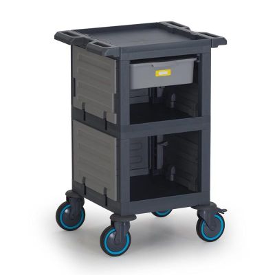 Fantom Procart 206 3 Katlı Kapalı Servis Arabası, 1 Çekmeceli, 200 kg Kapasiteli - Fantom