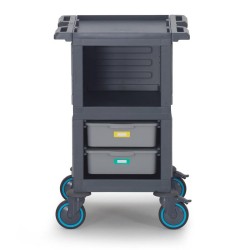 Fantom Procart 207 Тележка для закрытого обслуживания в 3 слоя, 2 ящика, грузоподъемность 200 кг - Fantom