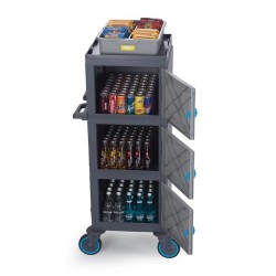 عربة الخدمة المغلقة Fantom Procart 209 ذات 3 طبقات، 3 أبواب، سعة 200 كجم - 3