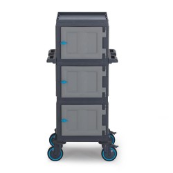 Fantom Procart 209 3 Layers Closed Service Trolley, 3 Doors, 200 kg Capacity - Fantom