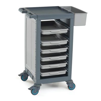 Fantom Procart 210 Kapalı Servis Arabası, 8 Raflı, 150 kg Kapasiteli - Fantom