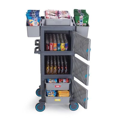 Fantom Procart 211 Closed Service Trolley, 3 Doors, 200 kg Capacity - Fantom