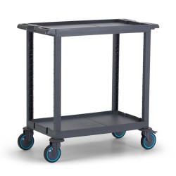 عربة خدمة Fantom Procart 219 ذات 3 طبقات مزودة بمكابح، سعة 200 كجم - 2