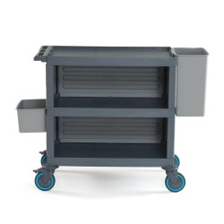 Fantom Procart 221 3 Tier Service Trolley with Cutlery and Waste Bin - Fantom