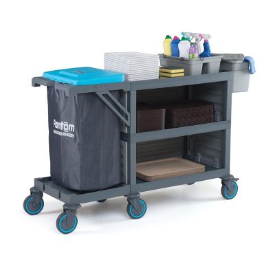 Fantom Procart 222 3 Katlı Servis Arabası, Çöp Bölmeli - Fantom