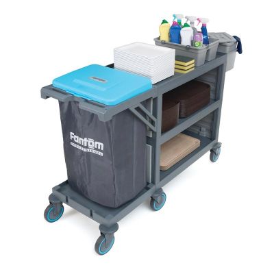 Fantom Procart 222 3 Layers Service Trolley with Garbage Compartment - Fantom