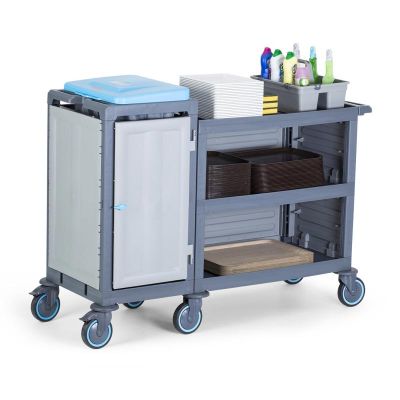 Fantom Procart 223 3 Tier Service Trolley with Garbage Compartment - Fantom