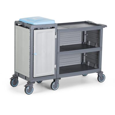 Fantom Procart 223 3 Tier Service Trolley with Garbage Compartment - Fantom