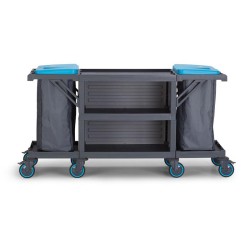 Fantom Procart 224 3 Layers Service Trolley with 2 Garbage Compartments - 1