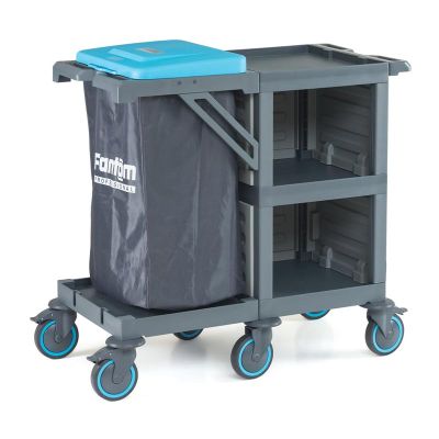 Fantom Procart 250 3 Katlı Servis Arabası, Brandalı Çöp Kovası - Fantom