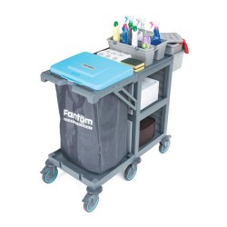 Fantom Procart 250 3-х слойная сервисная тележка, брезентовый контейнер для мусора - 4