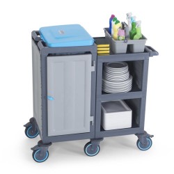 عربة خدمة Fantom Procart 251 ذات 3 طبقات مع حجرة للقمامة - 2